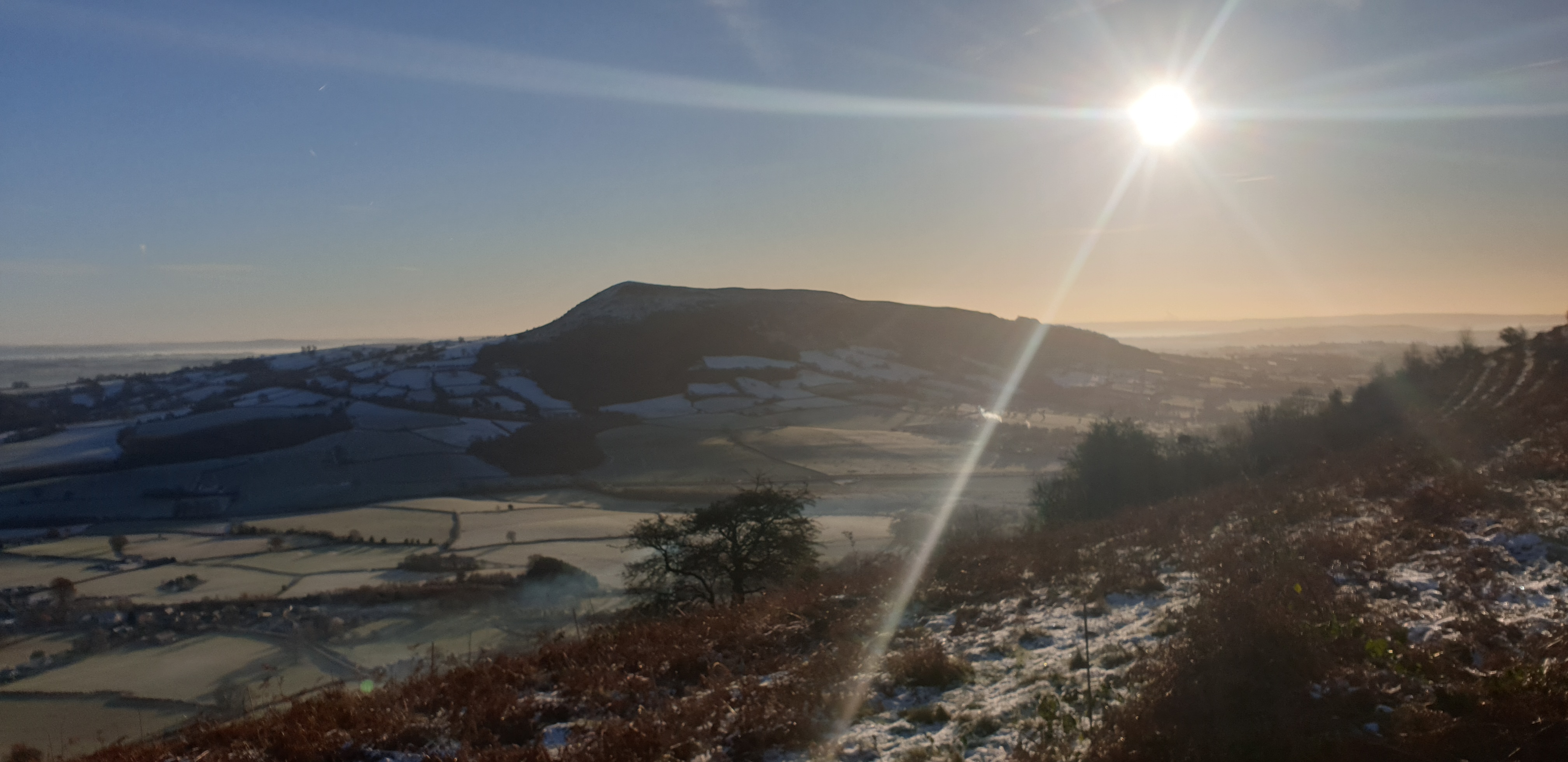 Snow on Skirrid from Bryn Arw